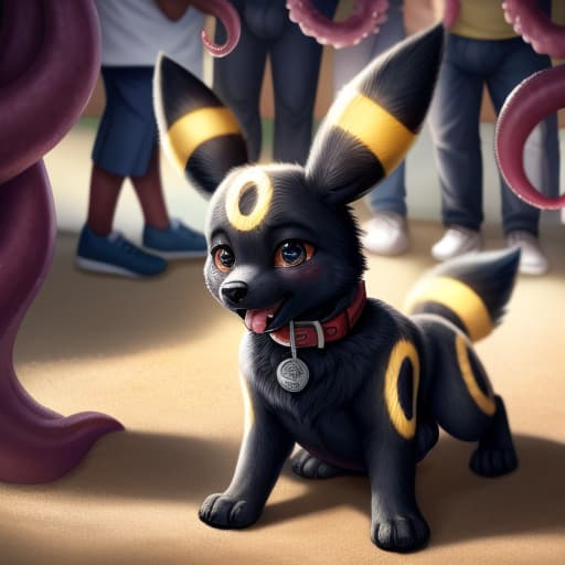  ((Umbreon)), , (((hard penetration of the tentacle into the , ears and , bulge on the stomach))), anatomically correct, gaping ,in the center of the stadium, (wearing a Pokemon trainer's cap), public humiliation, in front of witnesses, in the crowd ,knot, dog , feet towards the viewer, lying with his paws towards the viewer, penetration, public indecency, ,sperm in , , , tears, scaredy boy, tongue, ready to , after , sweat, tired, collar, cute,, , presenting , , s,, raised tail, paws,, best quality, shaded, extreme detail, highly detailed, ultradetailed, intricate, realistic, detailed background, hi res, realistic, photography \(artwork\), (by kenket