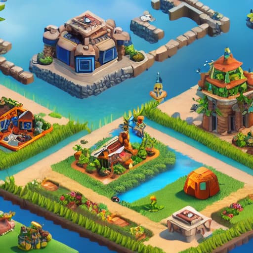  Clash of clans hyperrealistic, full body, detailed clothing, highly detailed, cinematic lighting, stunningly beautiful, intricate, sharp focus, f/1. 8, 85mm, (centered image composition), (professionally color graded), ((bright soft diffused light)), volumetric fog, trending on instagram, trending on tumblr, HDR 4K, 8K