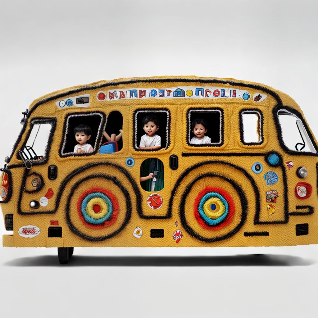  A play bus , best quality, masterpiece