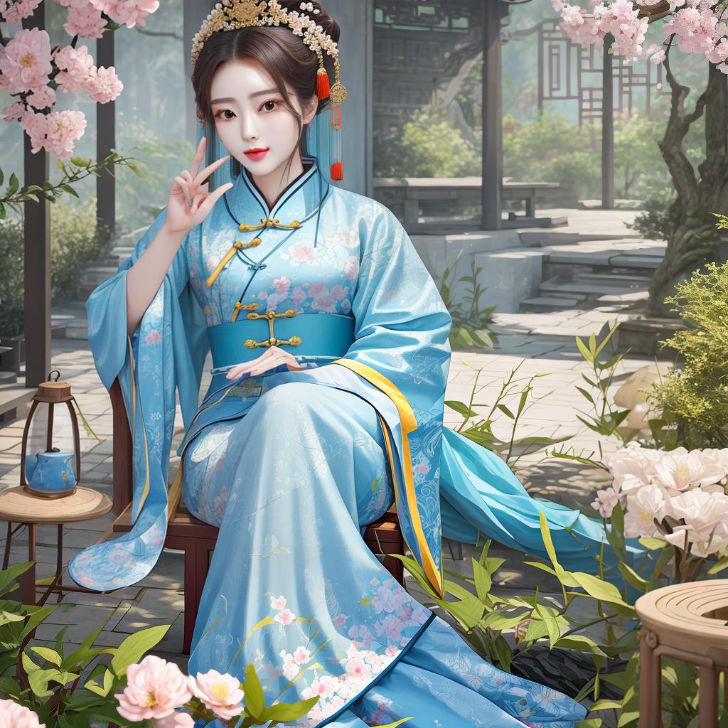  Masterpiece, best quality, beautiful character of Chinese beauty