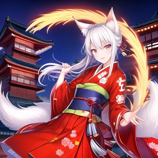  Suitable background for the Avatar: Kitsune Rida, without me in the background. At night. Japan style.