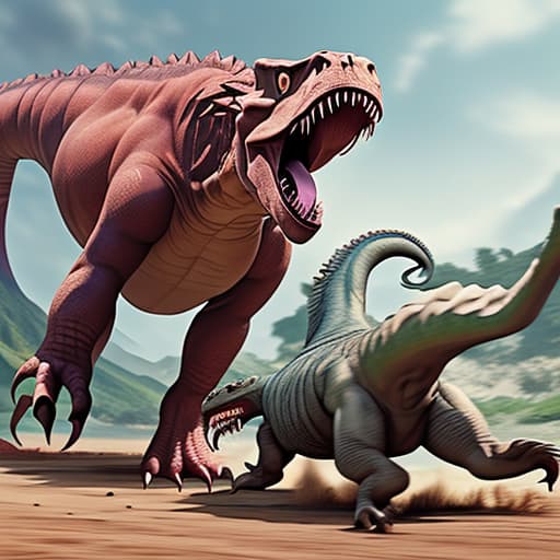  Messi fights a dinosaur