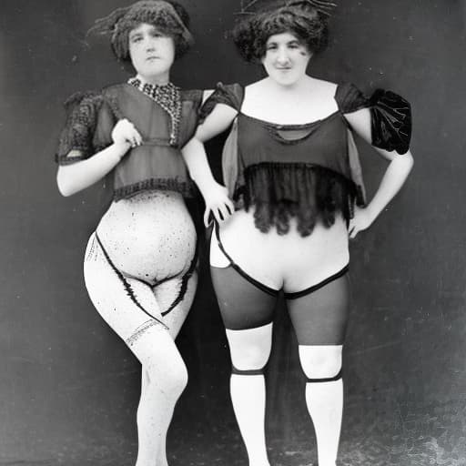 lnkdn photography niña con su amiga en calzones en follies del año 1915s