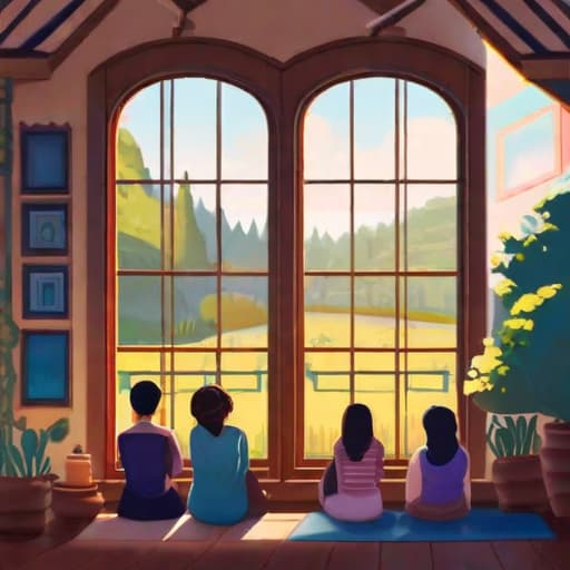  Prompt: le: "The Artistic Hours in the Village Art Gallery" Description: Imagine a small, quaint village art gallery, full with warmth and color. It's ed in the soft glow of afternoon sunlight that streams in through the large window, casting shadows across the room. In the center of this gallery, Suyeon and Inchae, two young friends, are deeply engrossed in their art projects. They're seated together at a large wooden table strewn with sheets of paper, coloring pencils, and other art supplies. Their focused expressions reveal their dedication and pion. Suyeon is a with twintails hairstyle and is wearing a sky-blue dress. She's using her favorite coloring pencil, carefully defining the details of her drawing. On hyperrealistic, full body, detailed clothing, highly detailed, cinematic lighting, stunningly beautiful, intricate, sharp focus, f/1. 8, 85mm, (centered image composition), (professionally color graded), ((bright soft diffused light)), volumetric fog, trending on instagram, trending on tumblr, HDR 4K, 8K