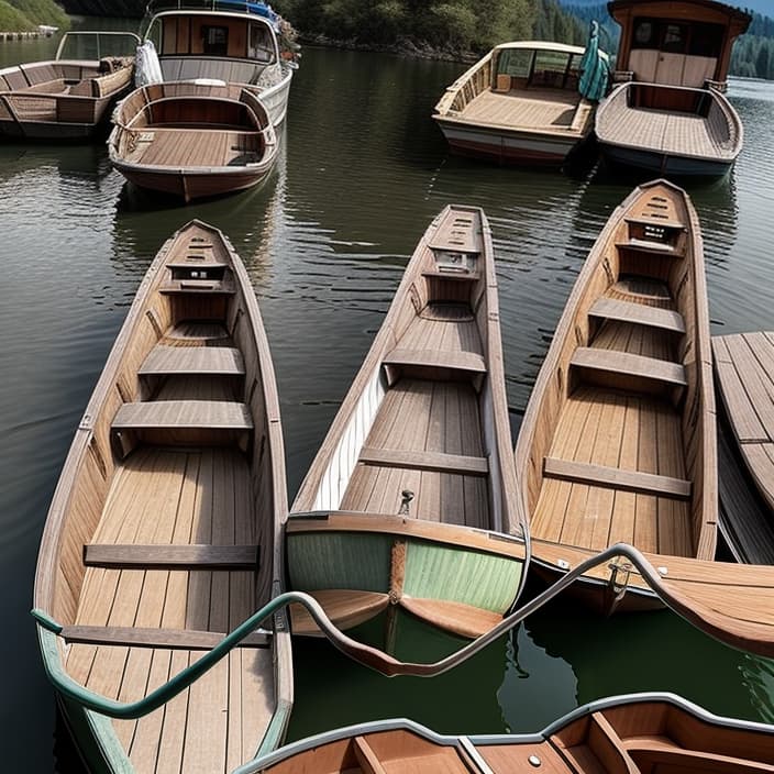  Mountains, lakes, boats, sun