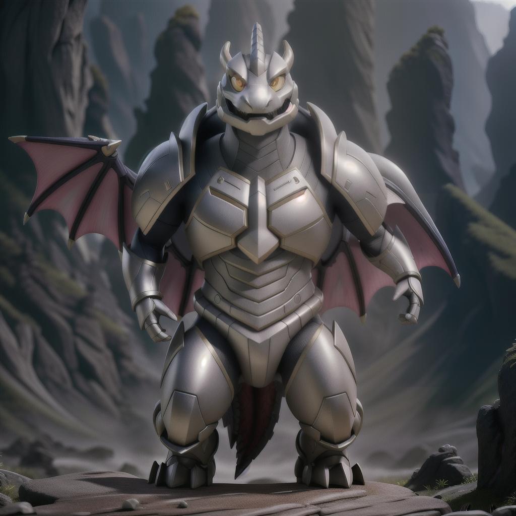  DragonZord hyperrealistic, full body, detailed clothing, highly detailed, cinematic lighting, stunningly beautiful, intricate, sharp focus, f/1. 8, 85mm, (centered image composition), (professionally color graded), ((bright soft diffused light)), volumetric fog, trending on instagram, trending on tumblr, HDR 4K, 8K