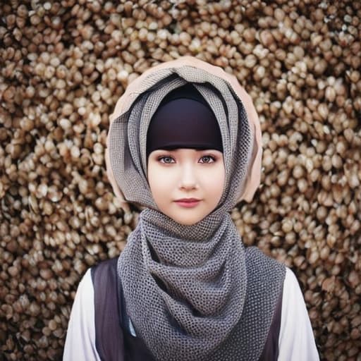 portrait+ style foto kolase cewek berhijab dengan berbagai macam foto dan warna hijab