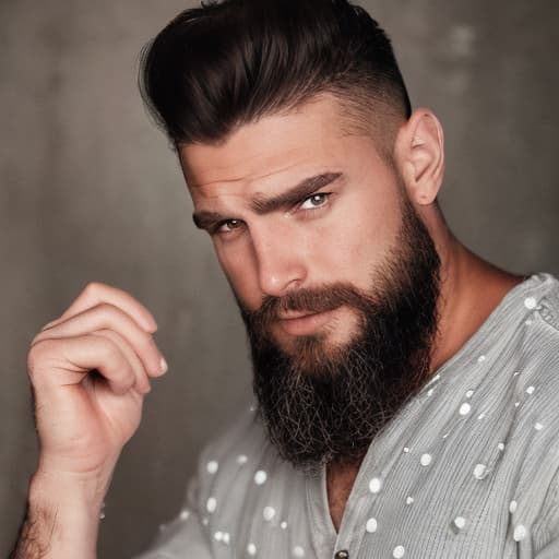 portrait+ style wwe queer brunette very cute brunette dilf dude face