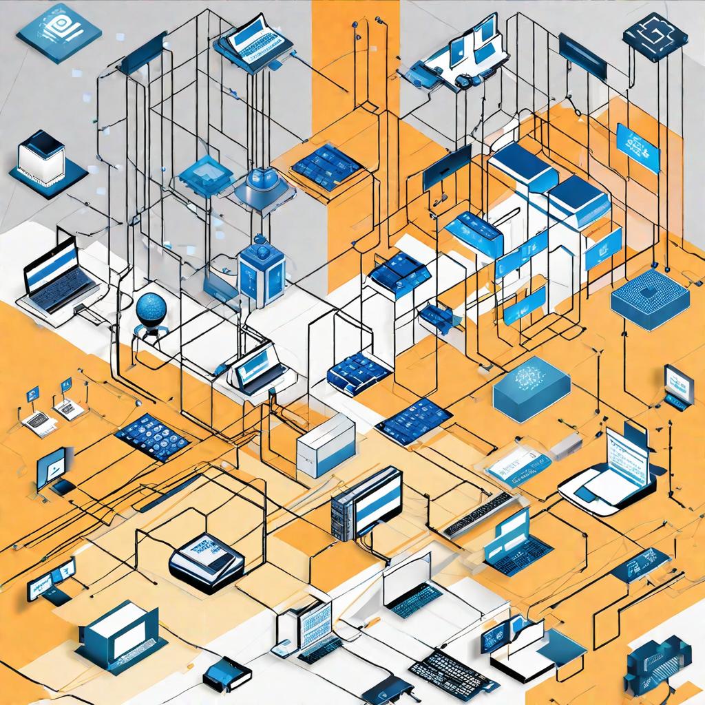  masterpiece, best quality,Draw the flow chart of the application scenario between 5G and AI, which requires that it should be reflected from the application layer, platform layer, network layer and terminal layer, from top to bottom, clearly and without disorder.