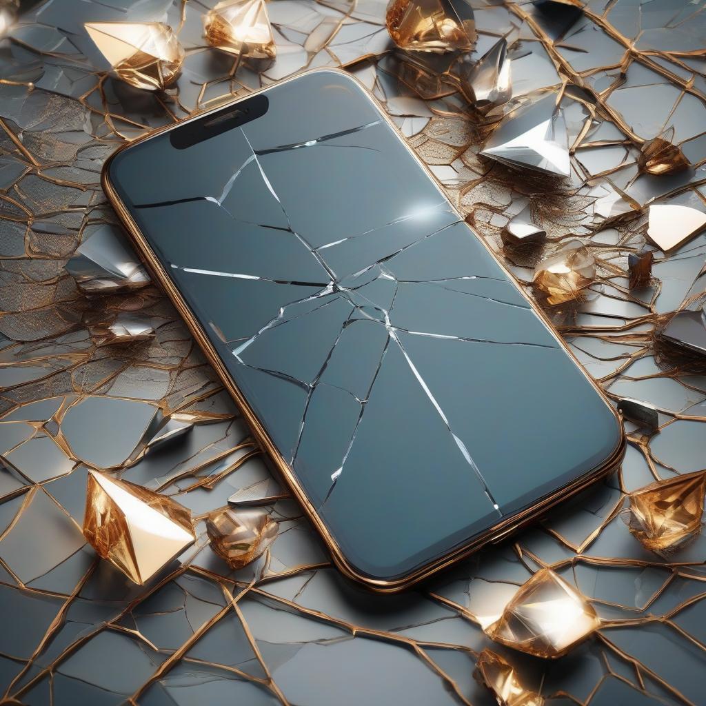  A captivating 3D rendering of a phone repair service banner, prominently displaying a realistically cracked smartphone with stunning broken glass effects. The mesmerizing shattered screen showcases the intricate network of lines and fractures. The modern design features a bright, airy background with a touch of minimalism, effectively drawing the viewer's attention. The banner bears the message "phone repair" in bold, friendly letters, extending a warm invitation to passers by. hyperrealistic, full body, detailed clothing, highly detailed, cinematic lighting, stunningly beautiful, intricate, sharp focus, f/1. 8, 85mm, (centered image composition), (professionally color graded), ((bright soft diffused light)), volumetric fog, trending on instagram, trending on tumblr, HDR 4K, 8K