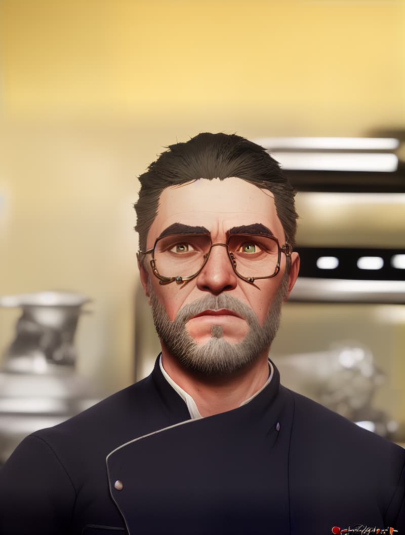 arcane style arcane style, Executive chef, (masterpiece:1.4), best quality, high quality, highly detailed, ultra detail, ultra detailed, unreal engine 5, HDR 4K, 8K