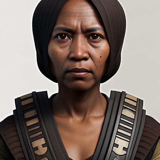  a realistic looking asokah Tano from star wars