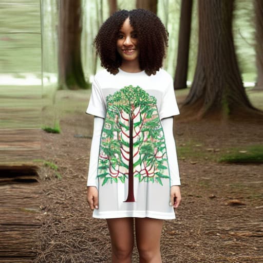  women in tree dress