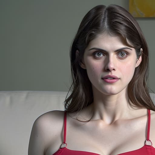  Alexandra Daddario lamiendo pene