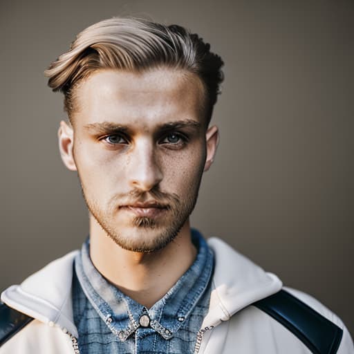 portrait+ style czech homosexual queer blonde very cute dude face