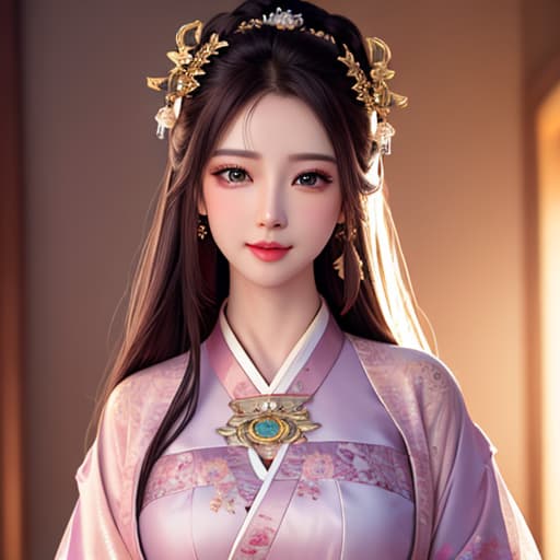  best quality, masterpiece, highres, 1girl,blush,(seductive smile:0.8),star shaped pupils,china hanfu,hair ornament,necklace, jewelry,Beautiful face,upon body, tyndall effect,photorealistic, dark studio, rim lighting, two tone lighting,(high detailed skin:1.2), 8k uhd, dslr, soft lighting, high quality, volumetric lighting, candid, Photograph, high resolution, 4k, 8k, Bokeh hyperrealistic, full body, detailed clothing, highly detailed, cinematic lighting, stunningly beautiful, intricate, sharp focus, f/1. 8, 85mm, (centered image composition), (professionally color graded), ((bright soft diffused light)), volumetric fog, trending on instagram, trending on tumblr, HDR 4K, 8K