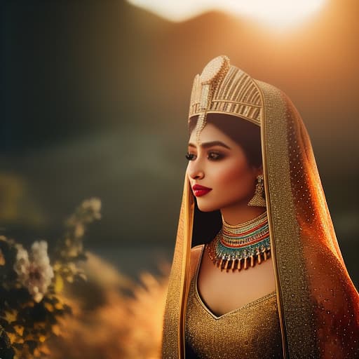 redshift style beautiful egypt queen , porealistic, high quality, highly detailed, cinematic lighting, intricate, sharp focus, f/1. 8, 85mm, (centered image composition), (professionally color graded), ((bright soft diffused light)), volumetric fog, trending on instagram, HDR 4K, 8K