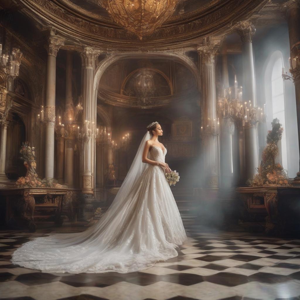  Vintage sad beauty in a black dress gets married in the 1990s. hyperrealistic, full body, detailed clothing, highly detailed, cinematic lighting, stunningly beautiful, intricate, sharp focus, f/1. 8, 85mm, (centered image composition), (professionally color graded), ((bright soft diffused light)), volumetric fog, trending on instagram, trending on tumblr, HDR 4K, 8K