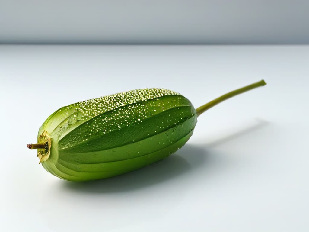  A closeup, ultradetailed image of a split vanilla bean pod, showcasing the intricate seeds inside against a stark white background, with soft natural lighting enhancing the texture and details of the pod. hyperrealistic, full body, detailed clothing, highly detailed, cinematic lighting, stunningly beautiful, intricate, sharp focus, f/1. 8, 85mm, (centered image composition), (professionally color graded), ((bright soft diffused light)), volumetric fog, trending on instagram, trending on tumblr, HDR 4K, 8K