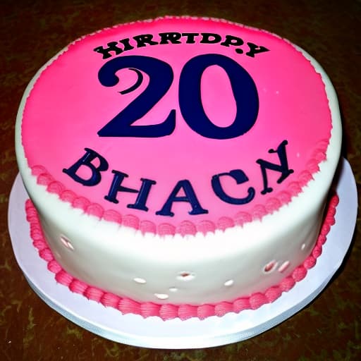  Cake of birthday 20years