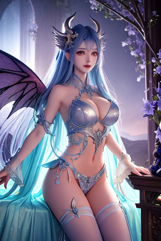  ((best quality)), ((masterpiece)), (detailed), alluring succubus, ethereal beauty, perched on a cloud, (fantasy illustration:1.3), enchanting gaze, captivating pose, delicate wings, otherworldly charm, mystical sky, (Luis Royo:1.2), (Yoshitaka Amano:1.1), moonlit night, soft colors, (detailed cloudscape:1.3), (high resolution:1.2) hyperrealistic, full body, detailed clothing, highly detailed, cinematic lighting, stunningly beautiful, intricate, sharp focus, f/1. 8, 85mm, (centered image composition), (professionally color graded), ((bright soft diffused light)), volumetric fog, trending on instagram, trending on tumblr, HDR 4K, 8K