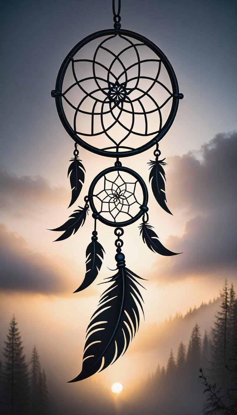  Minimalist tattoo style depiction of a dreamcatcher or other spiritual symbol. Simple, powerful, black or grey lines on a light, solid color background., using simple and powerful black or grey lines on a light, solid color background. hyperrealistic, full body, detailed clothing, highly detailed, cinematic lighting, stunningly beautiful, intricate, sharp focus, f/1. 8, 85mm, (centered image composition), (professionally color graded), ((bright soft diffused light)), volumetric fog, trending on instagram, trending on tumblr, HDR 4K, 8K