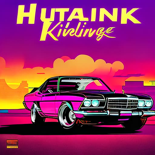 nvinkpunk Make me a album cover of hustle king. The African American rapper from Milwaukee. need a backdrop of Milwaukee rainning sleet snow hustle king. Ride in the benz and from the front view you can see the subject driving