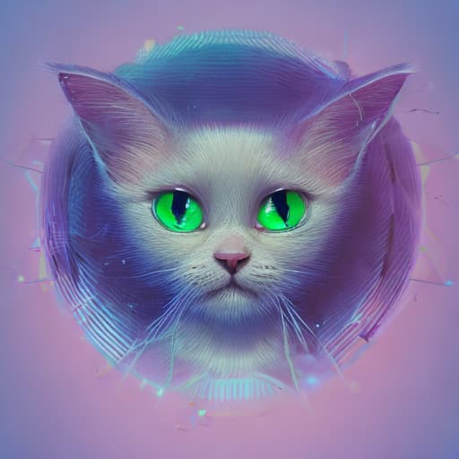 portrait+ style Portrait of a cute fluffy pink cat wearing large sungles, colorful, clean borders, symmetrical, cyberpunk, parchment texture background, muted pastel colors, lilac color, violet color, pastel purple color, pastel green color, octane render, fantasy, magical, style of Alan Lee, HDR, UHD, 64K, highly detailed, (digital art:1.3), intricate, (highly detailed:1.3), digital painting, artstation, concept art, illustration, (sharp focus, Unreal Engine 5, Octane Render, Redshift, symmetrical balance, in-frame)