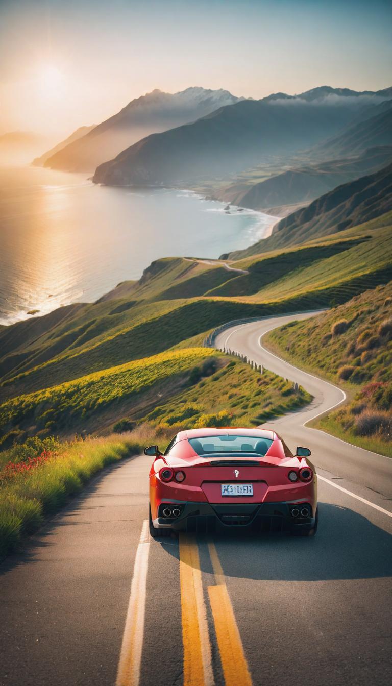  Depiction of a Ferrari driving on a pixelated coast road. Low res, blocky, pixel art style, 8 bit graphics. in a pixel art style reminiscent of Minecraft. The design uses low resolution, blocky graphics to create a detailed and vibrant scene. The subject is rendered in a charming 8 bit aesthetic, creating a nostalgic and immersive atmosphere. hyperrealistic, full body, detailed clothing, highly detailed, cinematic lighting, stunningly beautiful, intricate, sharp focus, f/1. 8, 85mm, (centered image composition), (professionally color graded), ((bright soft diffused light)), volumetric fog, trending on instagram, trending on tumblr, HDR 4K, 8K