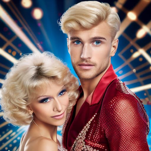 portrait+ style Russian queer strictly come Dancing condensant blonde hunk dude face