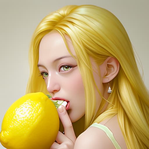  lemon eating a lemon