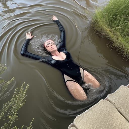  woman drowning in the river