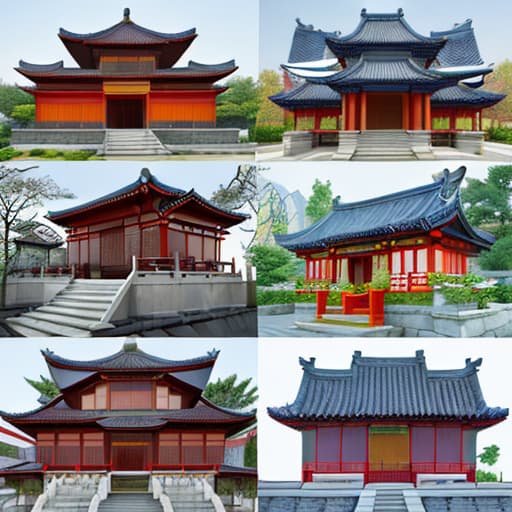  Abstract design: extract typical elements from traditional Chinese architecture, such as roof ridge tiles, flower windows, mortise and tenon structures, etc., simplify them into geometric figures and lines through abstract design processing, and combine them with modern design techniques to create an architectural form with both traditional flavor and modern feeling.