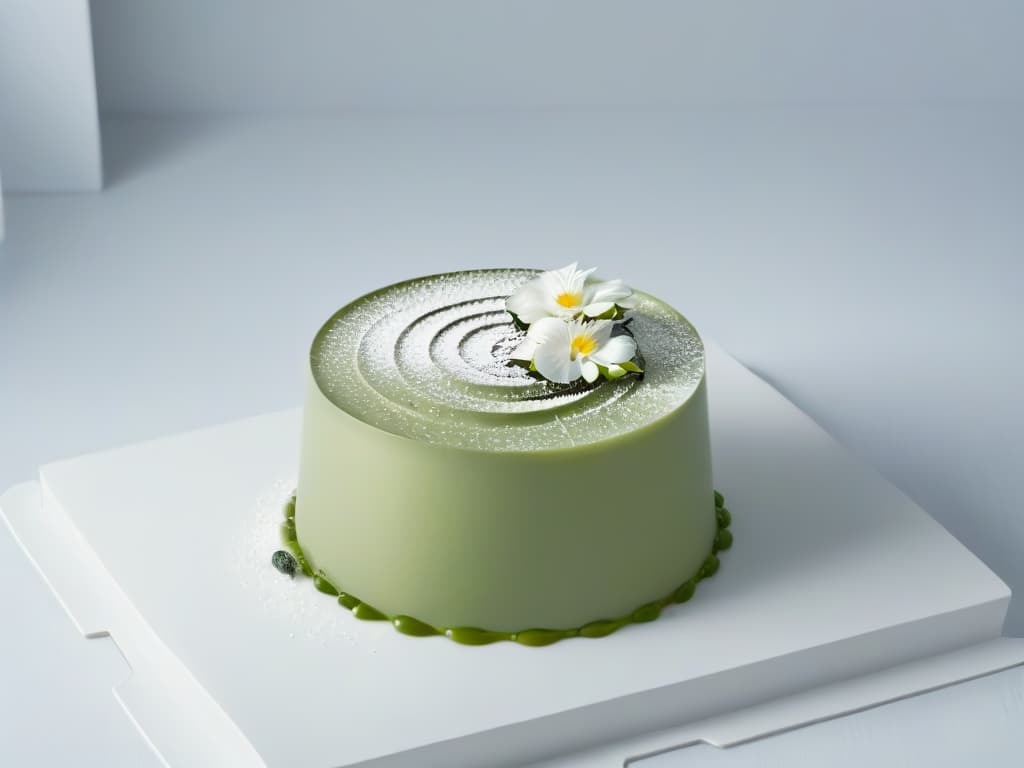  An image of a delicately crafted 3Dprinted dessert displayed on a sleek, modern plate. The dessert is intricately designed with biodegradable materials, showcasing a futuristic and sustainable approach to culinary creations. The minimalist background enhances the focus on the detailed dessert, highlighting the innovation and elegance of biodegradable 3D printing in the realm of desserts. hyperrealistic, full body, detailed clothing, highly detailed, cinematic lighting, stunningly beautiful, intricate, sharp focus, f/1. 8, 85mm, (centered image composition), (professionally color graded), ((bright soft diffused light)), volumetric fog, trending on instagram, trending on tumblr, HDR 4K, 8K