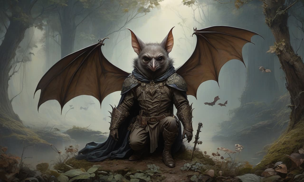  In the style of Jean Baptiste Monge, full length view, In the style of Jean Baptiste Monge, full length, closed portrait of a Victorian ancient man bat philosopher painting in a picturesque mysterious environment intricate, elegant, very detailed, centered, digital painting, art, concept art, smooth, sharp focus, illustration, arterm, tomash alen coper, Peter Moerbacher, Donato Gjancola, Joseph Christian Leyendecker, Wop Leyendecker, Wop, wlop, wop, Detailed View. soft colors, Detailed look. soft colors, hyperrealistic, full body, detailed clothing, highly detailed, cinematic lighting, stunningly beautiful, intricate, sharp focus, f/1. 8, 85mm, (centered image composition), (professionally color graded), ((bright soft diffused light)), volumetric fog, trending on instagram, trending on tumblr, HDR 4K, 8K