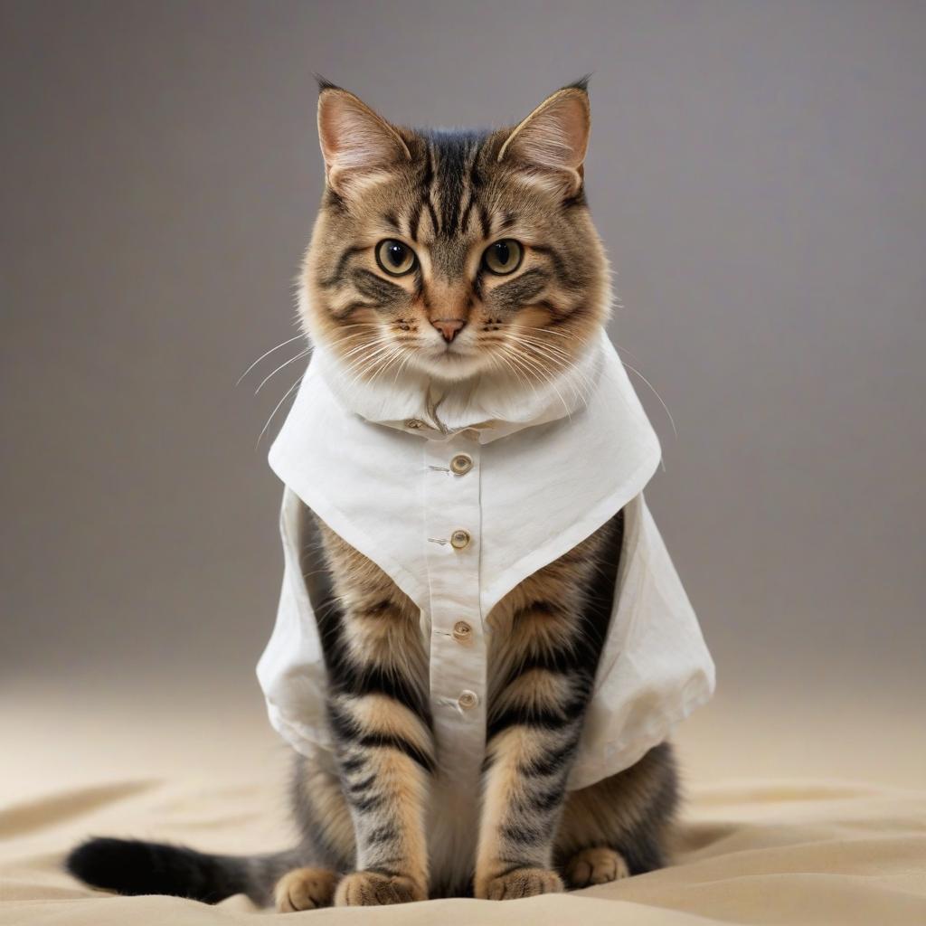  funny cute cat, on parchment hyperrealistic, full body, detailed clothing, highly detailed, cinematic lighting, stunningly beautiful, intricate, sharp focus, f/1. 8, 85mm, (centered image composition), (professionally color graded), ((bright soft diffused light)), volumetric fog, trending on instagram, trending on tumblr, HDR 4K, 8K