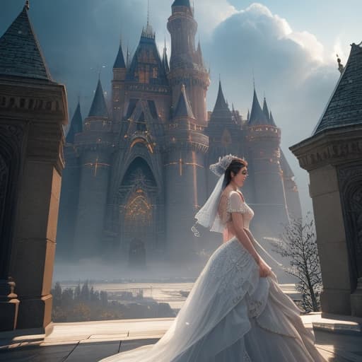  un castillo en un vosque hyperrealistic, full body, detailed clothing, highly detailed, cinematic lighting, stunningly beautiful, intricate, sharp focus, f/1. 8, 85mm, (centered image composition), (professionally color graded), ((bright soft diffused light)), volumetric fog, trending on instagram, trending on tumblr, HDR 4K, 8K