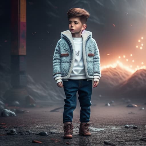  Boy hyperrealistic, full body, detailed clothing, highly detailed, cinematic lighting, stunningly beautiful, intricate, sharp focus, f/1. 8, 85mm, (centered image composition), (professionally color graded), ((bright soft diffused light)), volumetric fog, trending on instagram, trending on tumblr, HDR 4K, 8K