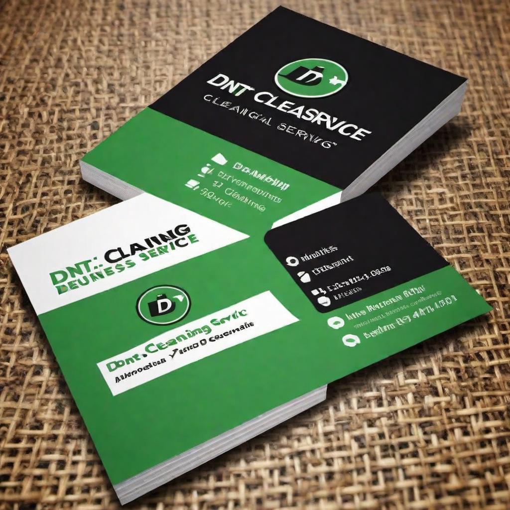  Design a professional business card for DNT Cleaning Service. Include the following information: - Business Name: DNT Cleaning Service - Address: 1342 N Caret Street, Baltimore, MD 21217 - Owner's Name: Daret Keith Yeargin - Phone Number: 443-924-9929. The design should be clean and easy to read, with an emphasis on the cleaning theme. Use appropriate colors that conveys trust and professionalism, such as blue and white. The company logo should be prominent, and if there is no existing logo, create a simple and elegant typographic logo that includes the DNT initials. Ensure the text is legible, and the layout is balanced and aesthetically pleasing. hyperrealistic, full body, detailed clothing, highly detailed, cinematic lighting, stunningly beautiful, intricate, sharp focus, f/1. 8, 85mm, (centered image composition), (professionally color graded), ((bright soft diffused light)), volumetric fog, trending on instagram, trending on tumblr, HDR 4K, 8K