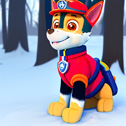  Chase paw patrol human in Winter