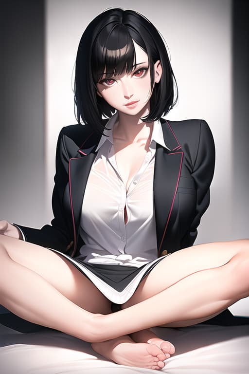  Black hair bob cut, elementary student, uniform, open legs, greatly , open legs, no , look in the area, and drip white fluid from the area, (Masterpiece, BestQuality:1.3), (ultra detailed:1.2), (hyperrealistic:1.3), (RAW photo:1.2),High detail RAW color photo, professional photograph, (Photorealistic:1.4), (realistic:1.4), ,professional lighting, (japanese), beautiful face, (realistic face)