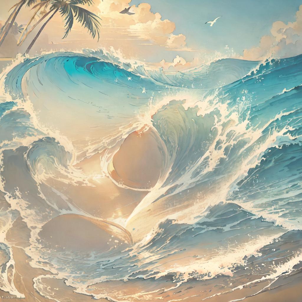  ((masterpiece)),(((best quality))), 8k, high detailed, ultra-detailed. A group of people wearing swimwear, seen from behind, bending to pick up a seashell on the beach during sunset, (soft golden light), (waves crashing in the background), (palm trees swaying gently), (seagulls flying in the distance). hyperrealistic, full body, detailed clothing, highly detailed, cinematic lighting, stunningly beautiful, intricate, sharp focus, f/1. 8, 85mm, (centered image composition), (professionally color graded), ((bright soft diffused light)), volumetric fog, trending on instagram, trending on tumblr, HDR 4K, 8K