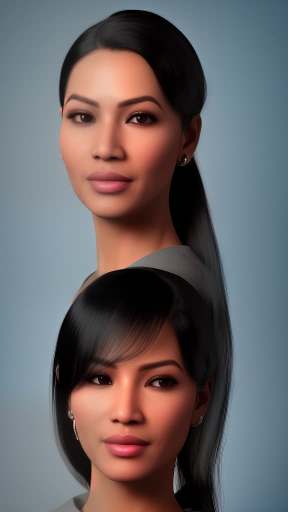 redshift style , 
(((Ida Ayu Fareedha))),
(((create a full face female skin, 48 yeas old, a house style, stunning lady, indonesian, balinese, A-Pose, an ultra realistic model, one person only, drawn  in PBR rendering, masterpiece, symmetrical view, the position of the face is shown perpendicular to the XYZ axis, looking at the camera properly, accurate with high precision, close up face position, first person camera, ultra realistic, shown result at  face area only in a passport photo format))), porealistic, high quality, highly detailed, cinematic lighting, intricate, sharp focus, f/1. 8, 85mm, (centered image composition), (professionally color graded), ((bright soft diffused light)), volumetric fog, trending on instagram, HDR 4K, 8K