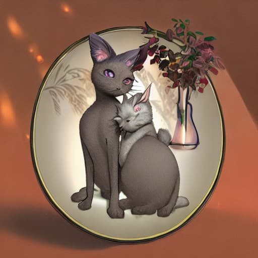  Siamese cat in side a vase
