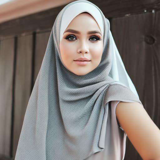 portrait+ style Kondisi cantik memakai jilbab dengan berbagai macam warna dan gaya