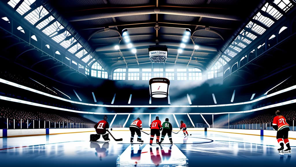  A centuries-old hockey match showcasing displays of resilience, skill, and well-coordinated teamwork  , ((realistic)), ((masterpiece)), focus on detailed clothing and atmosphere of the surroundings. Soft and natural lights.