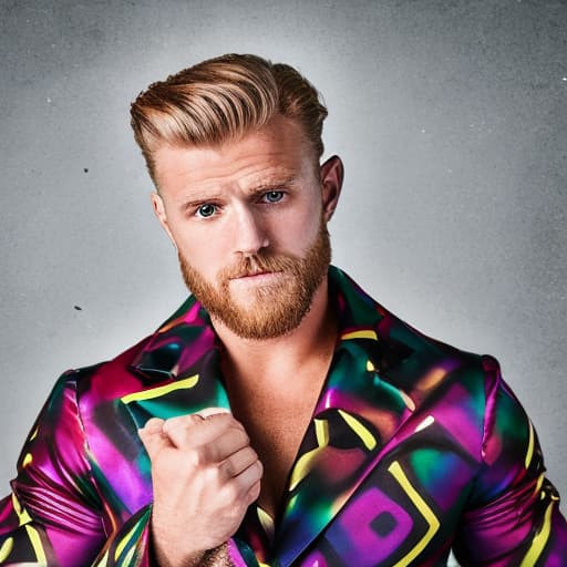 portrait+ style wwe queer very cute blonde dilf dude face