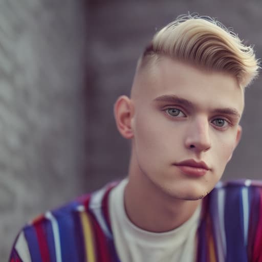 portrait+ style czech homosexual queer twink blonde very cute dude face