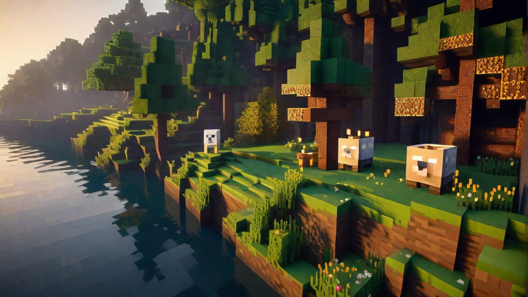  Create an enchanting image that captures the whimsical charm of life in the extraordinary world of Minecraft. hyperrealistic, full body, detailed clothing, highly detailed, cinematic lighting, stunningly beautiful, intricate, sharp focus, f/1. 8, 85mm, (centered image composition), (professionally color graded), ((bright soft diffused light)), volumetric fog, trending on instagram, trending on tumblr, HDR 4K, 8K
