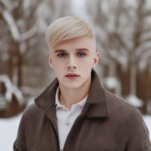 portrait+ style russian homosexual queer youtuber blonde very cute dude face